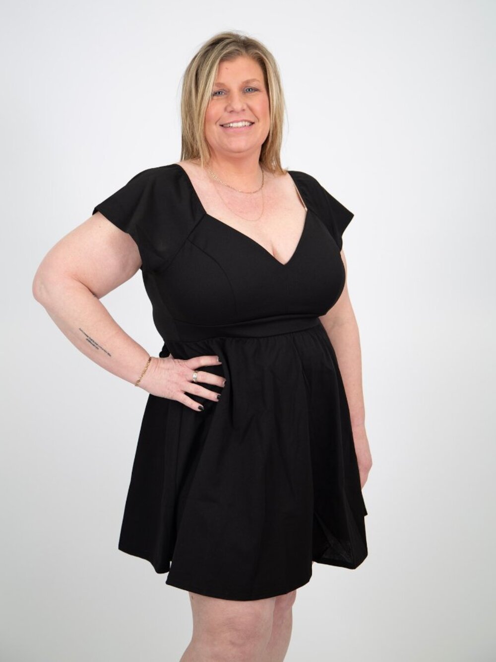 Curvy Babydoll Fit and Flare Dress